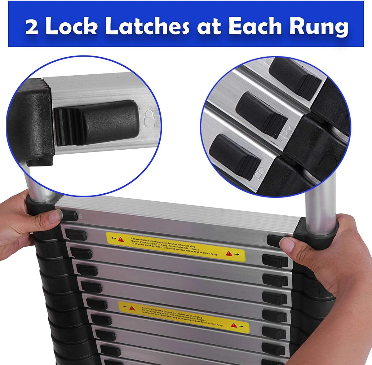 Aluminium Extension Telescopic Ladder with Stand-Off Hook Kit P32426