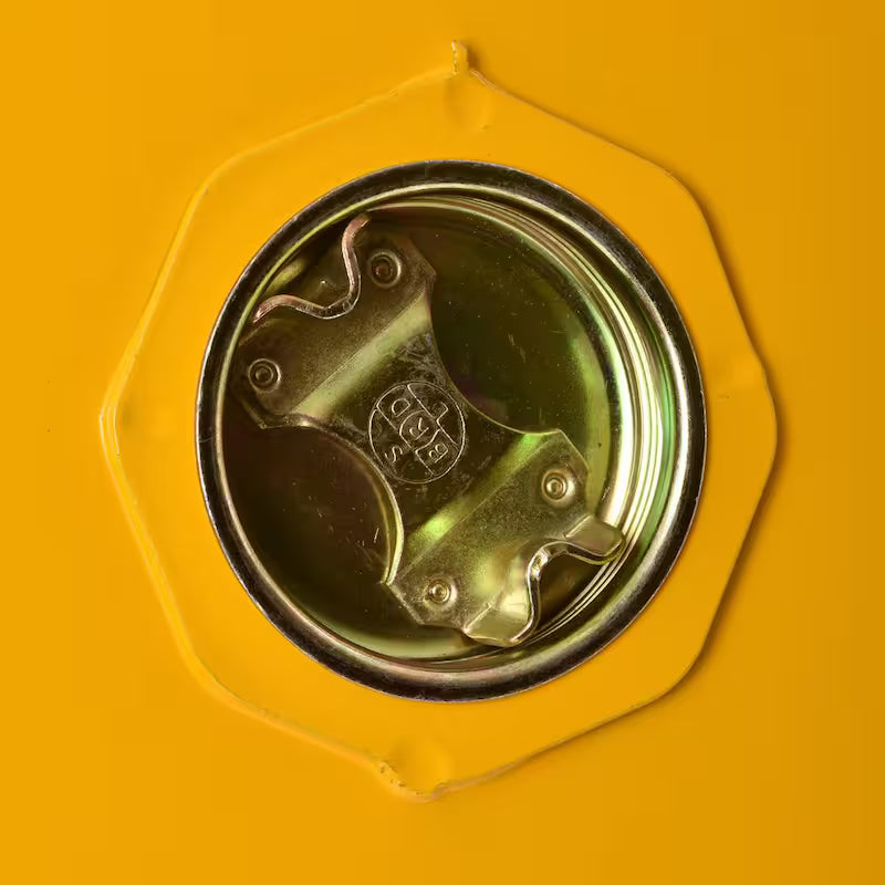 Yellow Steel Freestanding Garage Cabinet X8920