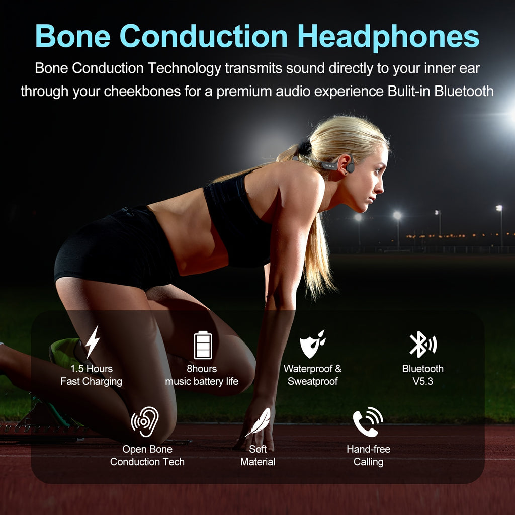 Sweat Resistant Wireless Sport Headphones with Built-in Mic K60747