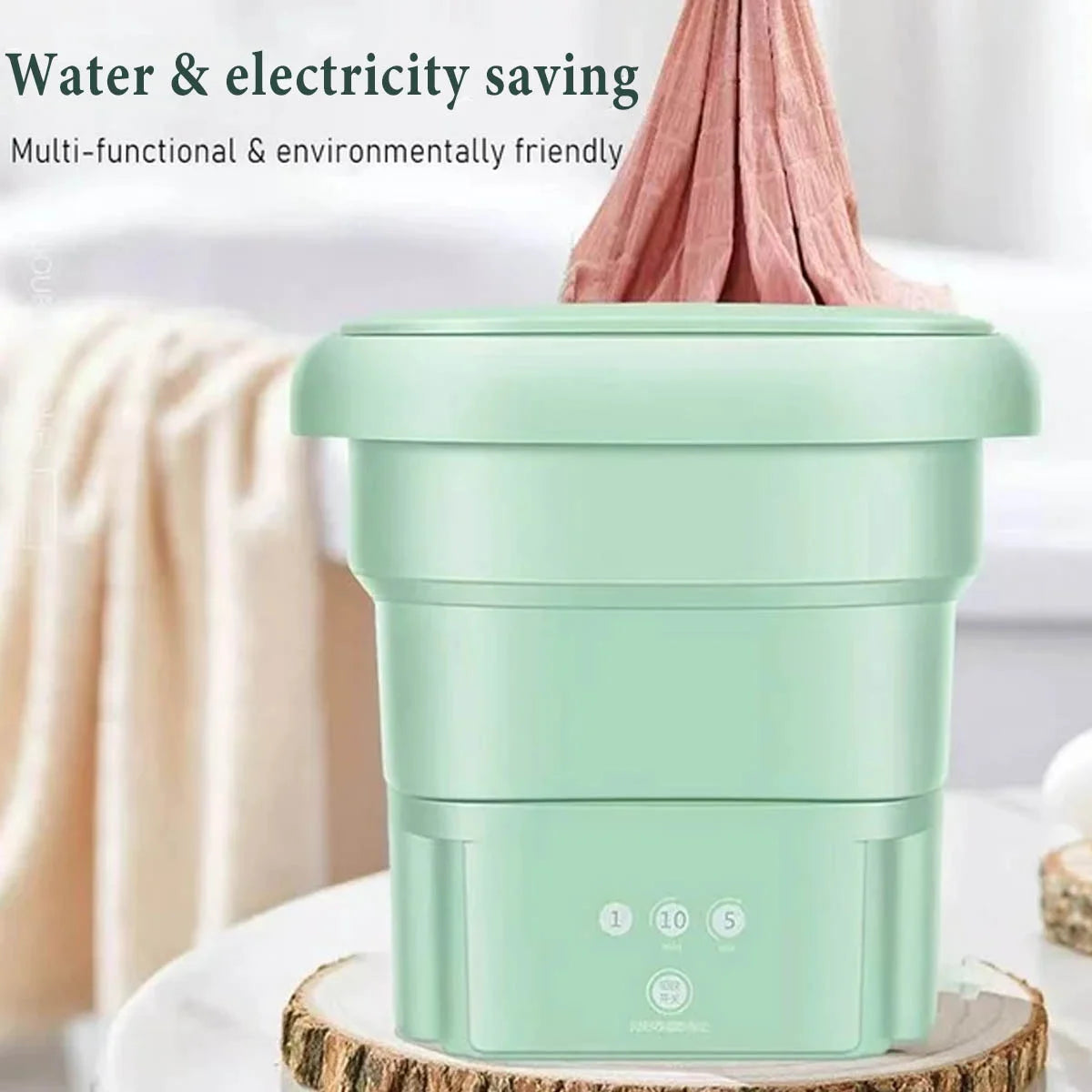 Foldable Mini Washing Machine 3 Speeds Timed O2499