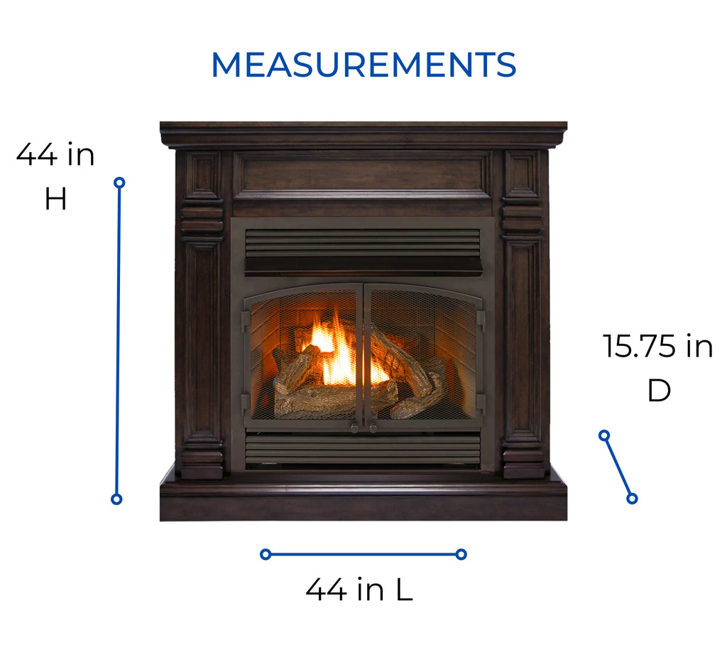 Ventless Dual Fuel Fireplace J2727