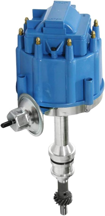 HEI Ignition Distributor for Small Block Ford 351W 5.8L 8 Cylinder with Blue Cap Pack of 2 Y726352