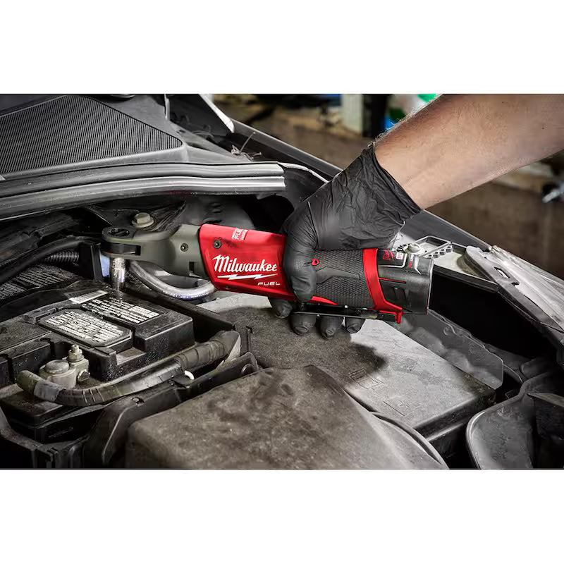 12V Lithium-Ion Brushless Cordless 3/8 in. Ratchet and Jobsite Radio with Two 3.0 Ah Batteries W465