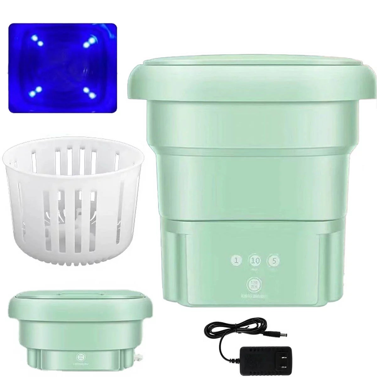 Foldable Mini Washing Machine 3 Speeds Timed O2499