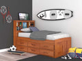 Twin Bookcase Bed with 12 Drawers W6335