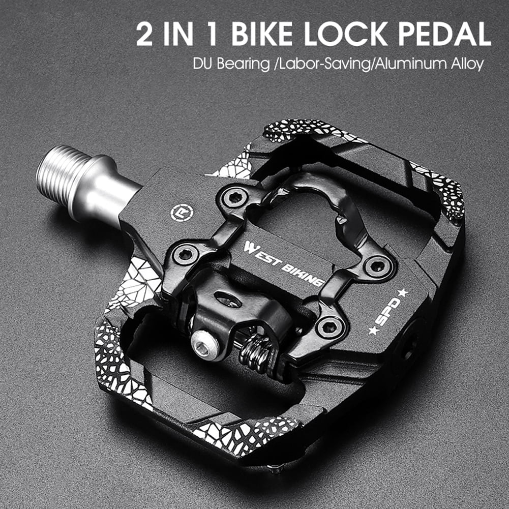 MTB Bike Pedals Dual Platform SPD Clipless Bearing B7814
