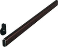 Oval Closet Rod with End Supports - 48in, Dark Oil-Rubbed Bronze L7045