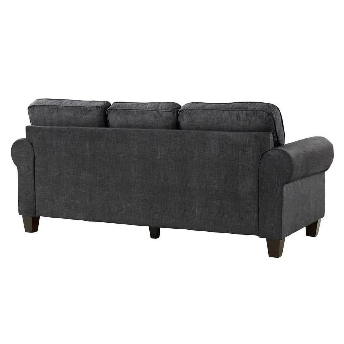 Dark Gray Microfiber Sofa P5534