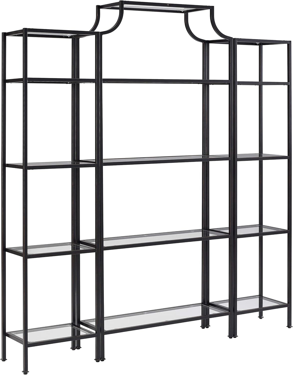 Gold and Glass Bookcase J8815