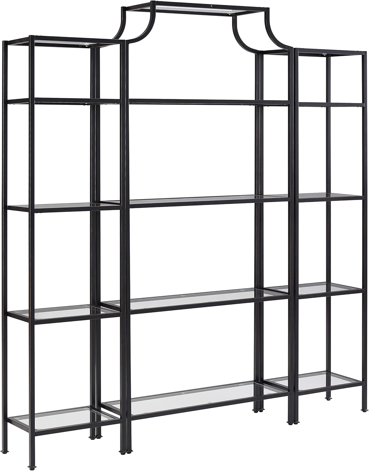 Gold and Glass Bookcase J8815