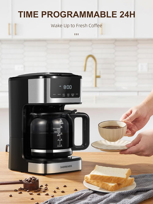 12 Cup Programmable Drip Coffee Maker with Iced Coffee Function O300495