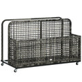 Dark Grey Pool Float Storage with Wheels D16486