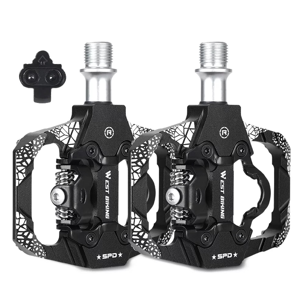 MTB Bike Pedals Dual Platform SPD Clipless Bearing B7814