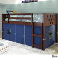 Blue Tent Twin Low Loft Bed E827