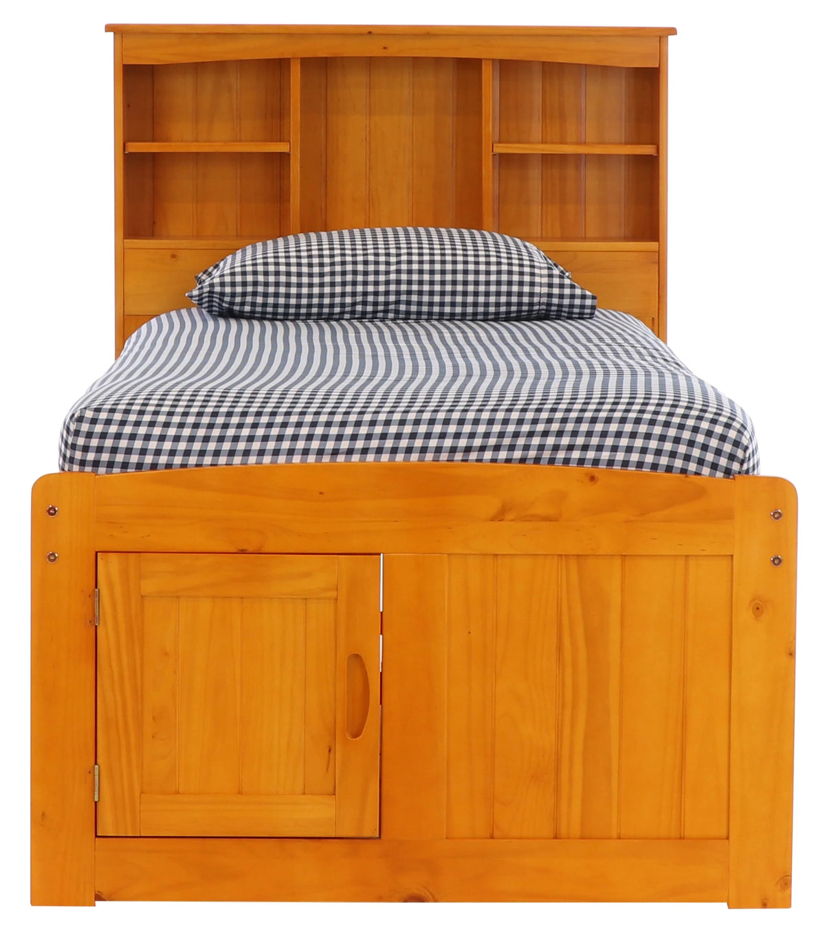 Twin Bookcase Bed with 12 Drawers W6335
