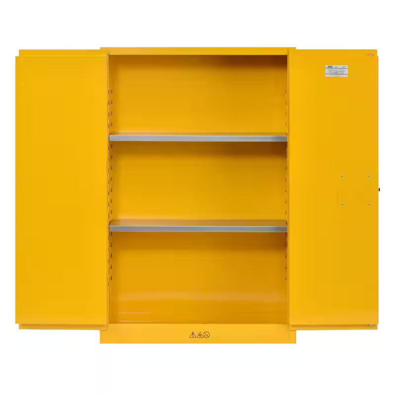 Yellow Steel Freestanding Garage Cabinet X8920