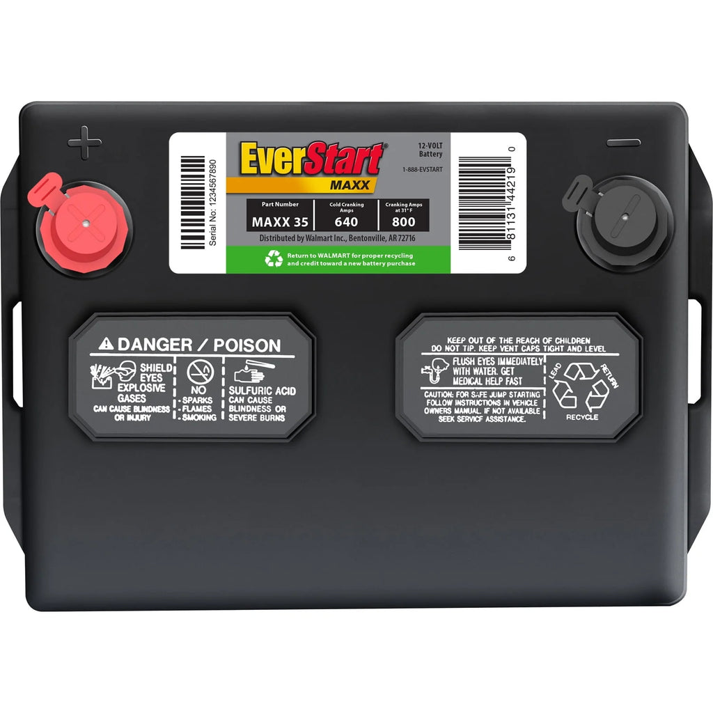 Lead Acid Automotive Battery Group Size 35 12 Volt 640 CCA Q70525