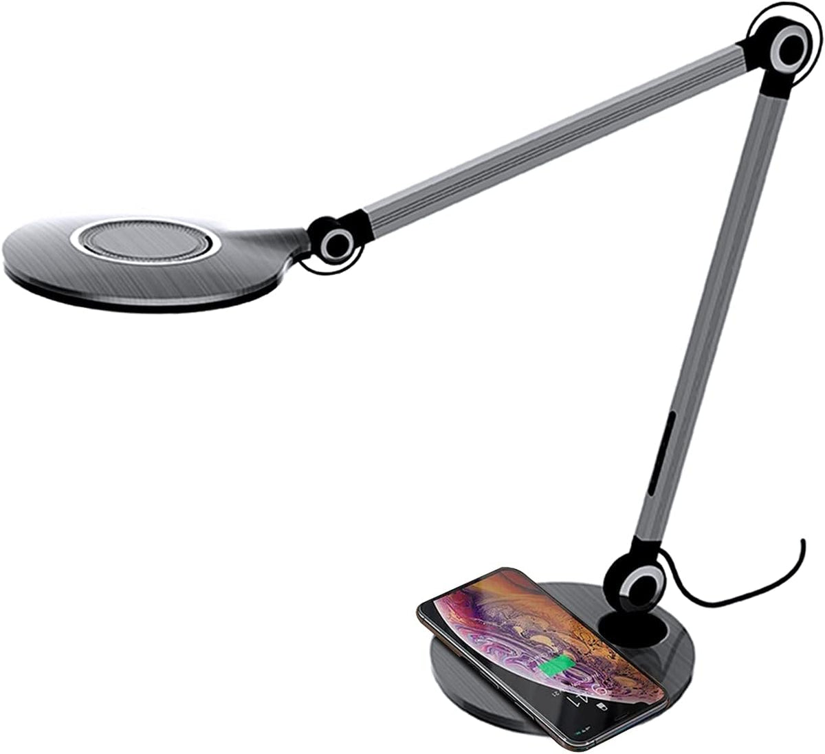 Desk Lamp with Wireless Charger & Adjustable Swing Arm, Touch Control I7683