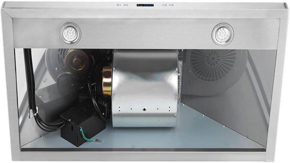 30 Range Hood Wall Mounted Brushed Stainless Steel Vent 900CFM J746576