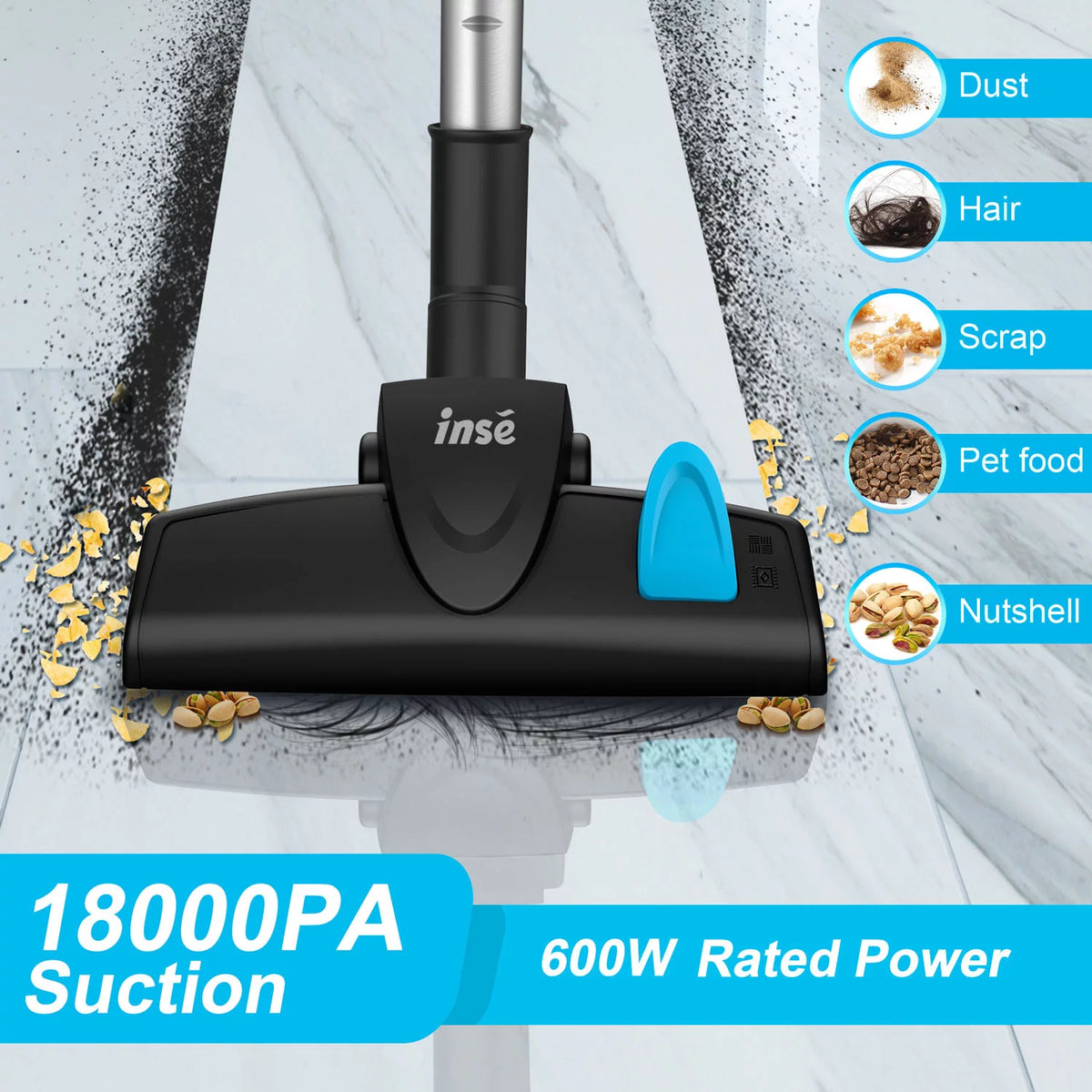 Corded 3 in 1 Stick Vacuum 18kPa 600W J867