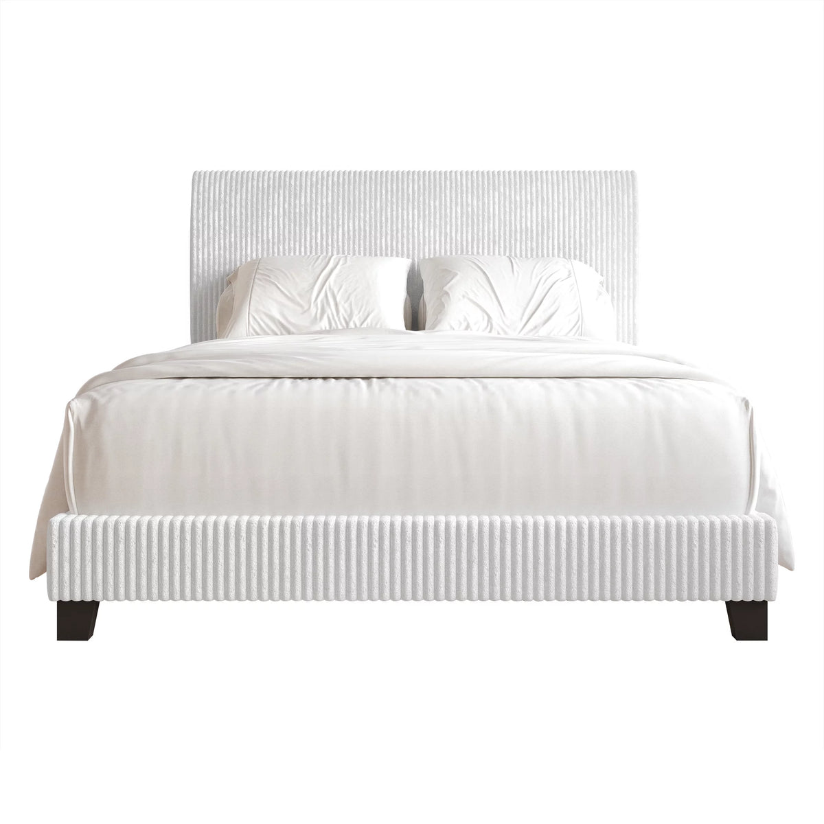 Black Velvet Upholstered Full Bed U622116