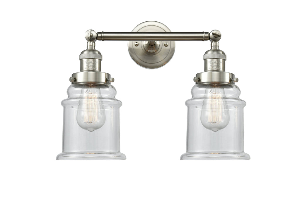 2 Light Brushed Satin Nickel Bath Vanity Light Y7879