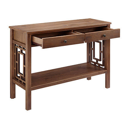 Brown 2-Drawer Console Table U93182