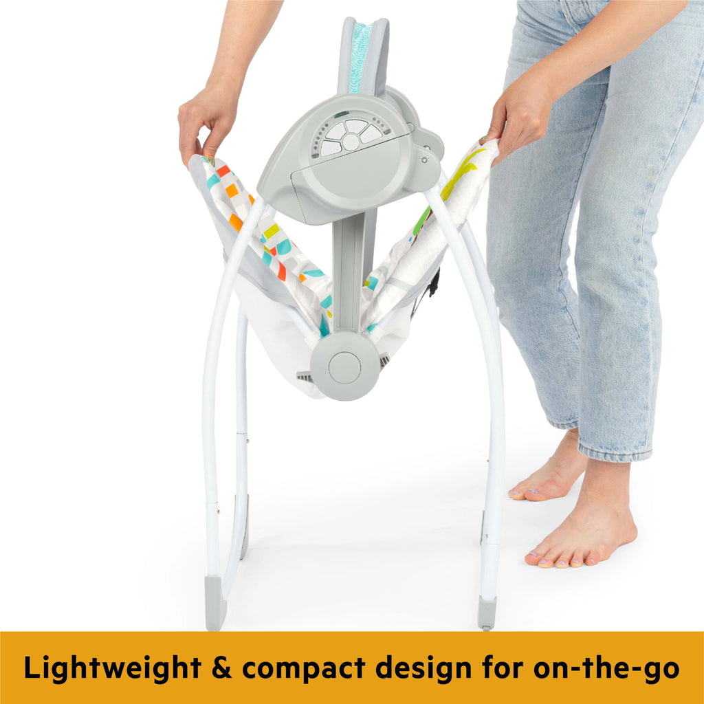 Portable Compact Baby Swing with Toys X917