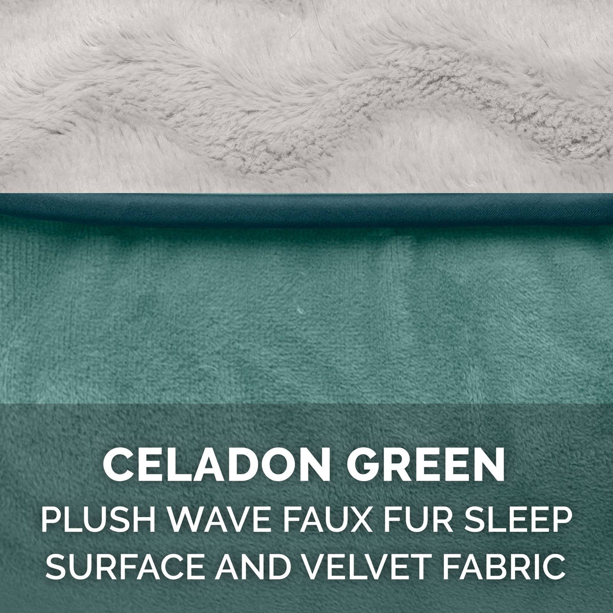 Celadon Green Velvet Sofa Dog Bed M921