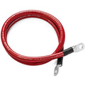 Single Red 12 ft 1/0 AWG Battery Cable H9955
