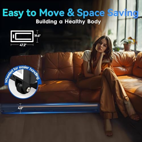Portable Under Desk Treadmill with Remote Control and LED Display K3289