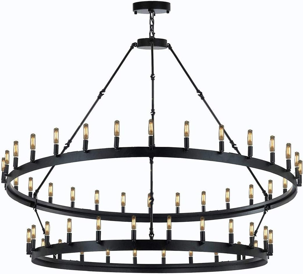 Wrought Iron Vintage Chandelier V32788