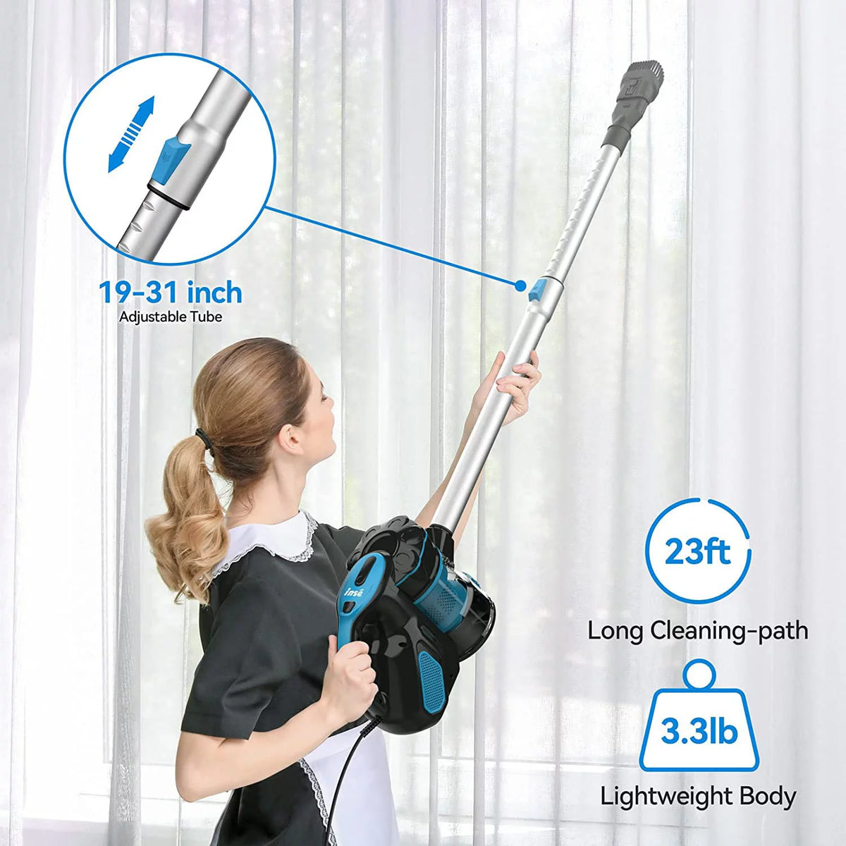 Corded 3 in 1 Stick Vacuum 18kPa 600W J867