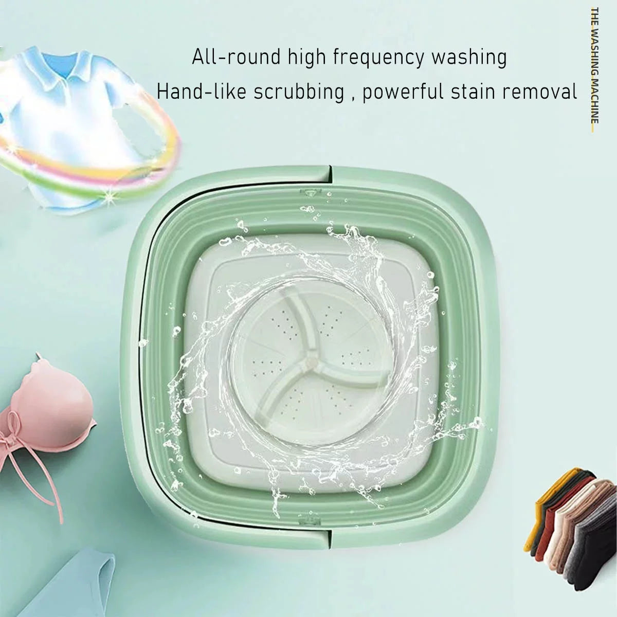 Foldable Mini Washing Machine 3 Speeds Timed O2499