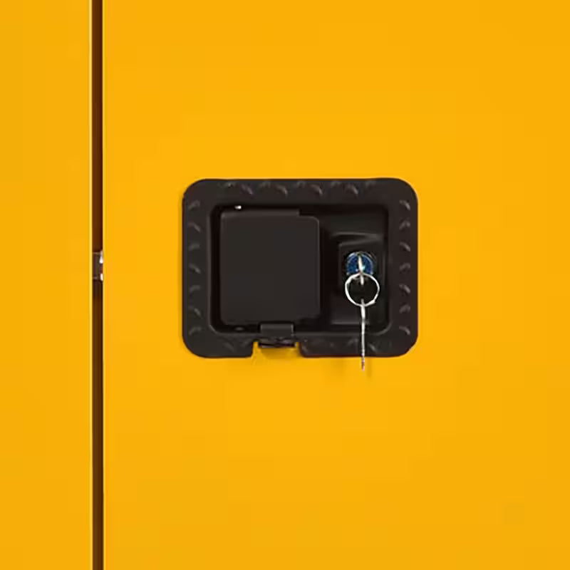 Yellow Steel Freestanding Garage Cabinet X8920