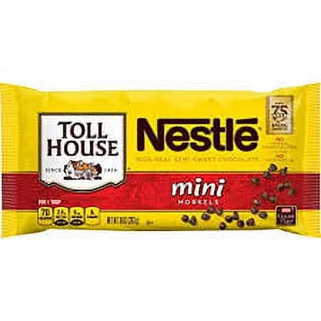 Semi-Sweet Chocolate Chip Mini Morsels 10 Oz. Bag (Pack of 2) Q947