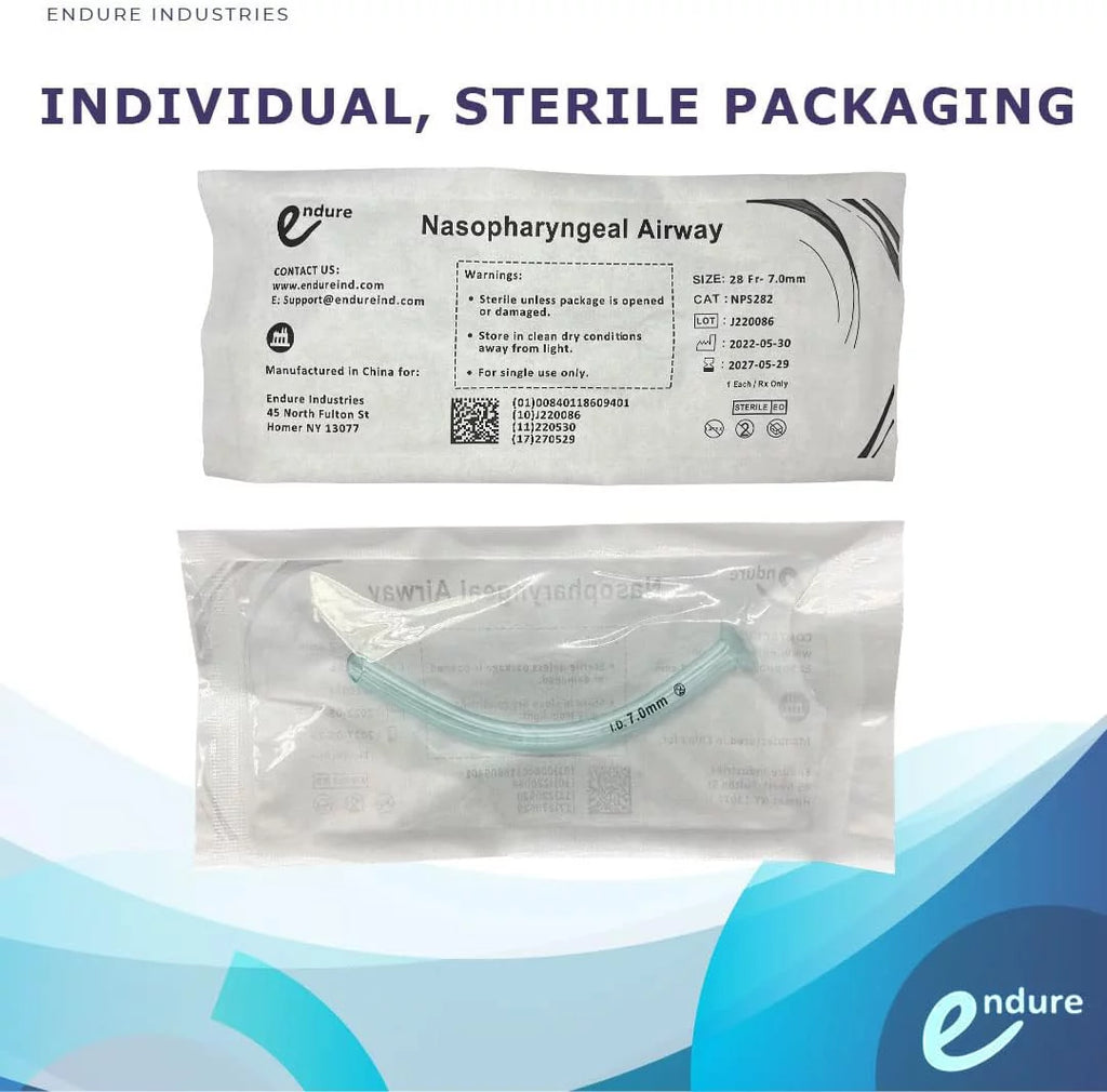 Naso Airway Tube with Lubricating Jelly, Box of 10 (28 FR) A395982