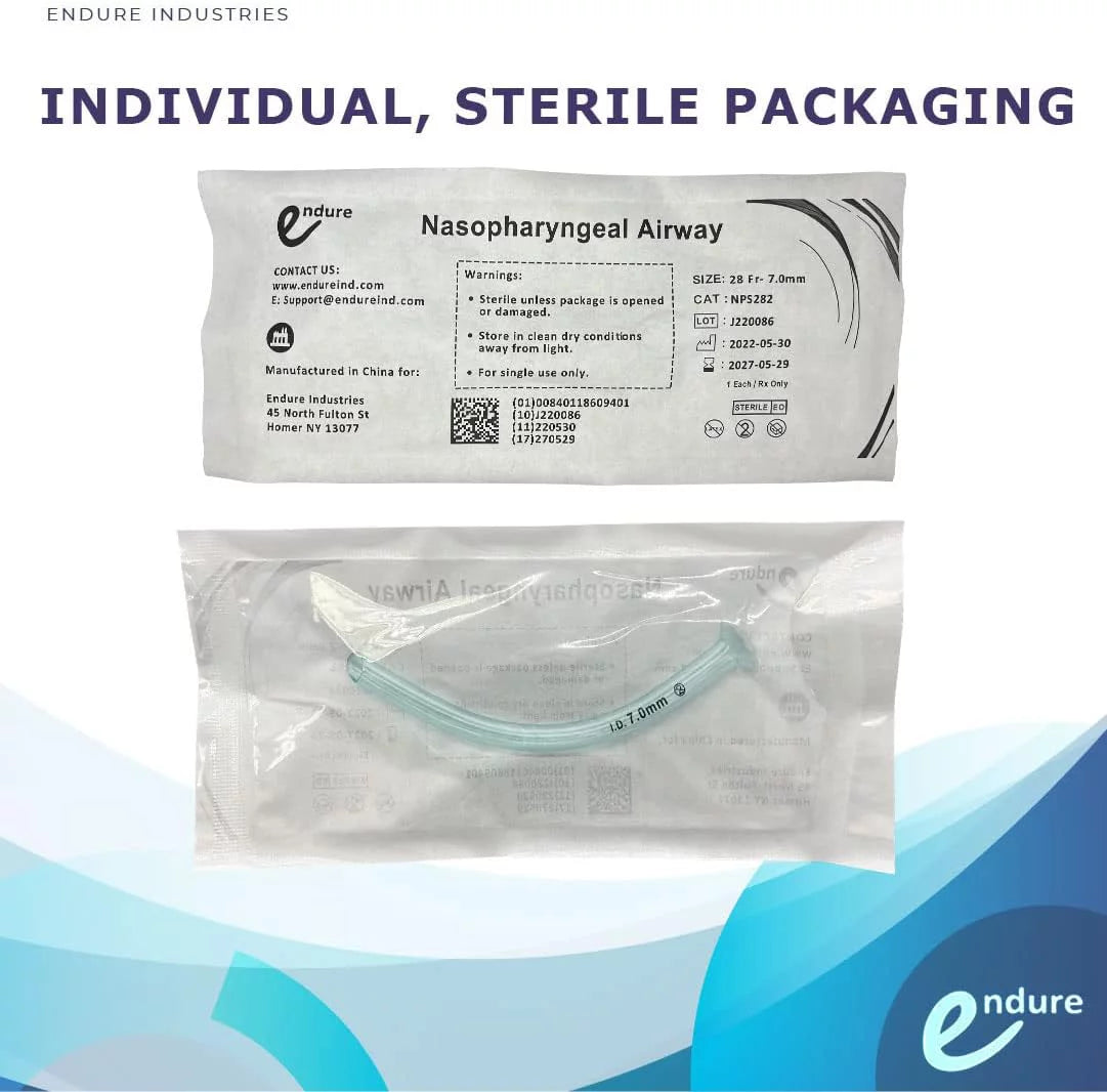 Naso Airway Tube with Lubricating Jelly, Box of 10 (28 FR) A395982