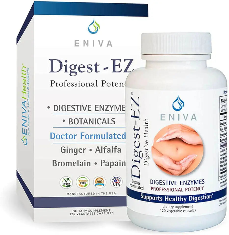 Digestive Enzymes Bromelain and Papain Ginger and Alfalfa Blend 120 Capsules V26066