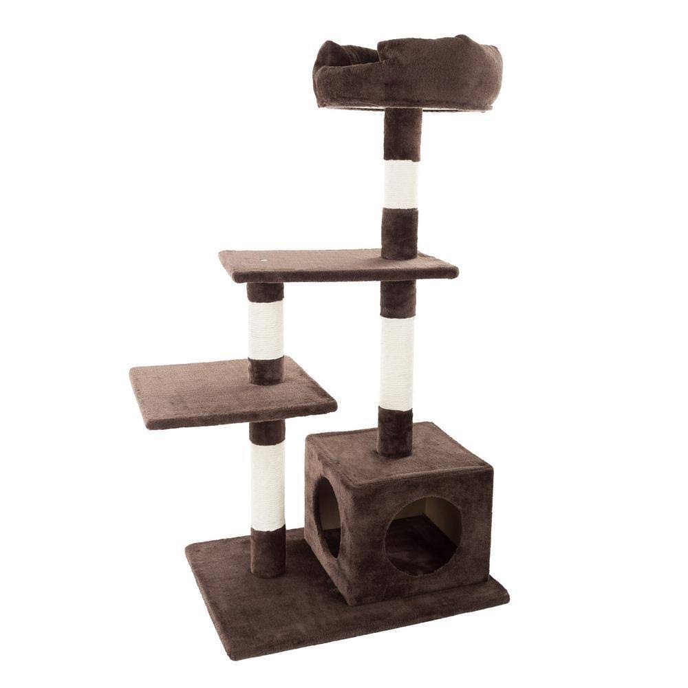 43 in. 4-Tier Cat Tree with Penthouse Condo I558907