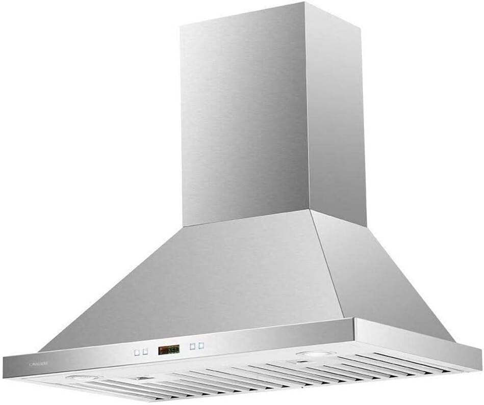 30 Range Hood Wall Mounted Brushed Stainless Steel Vent 900CFM J746576