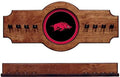 2 PC Hanging Wall Pool Cue Stick Holder Rack - Pecan G977