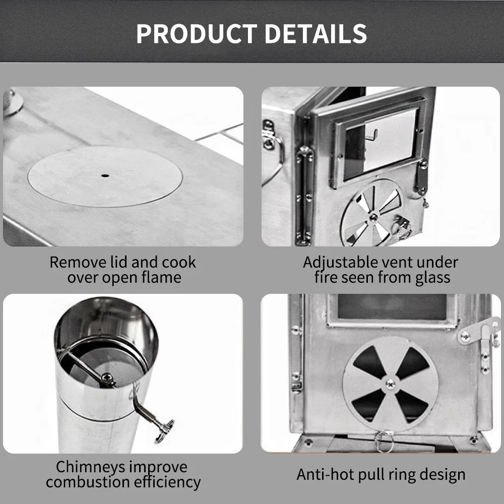 Portable Wood Stove with Chimney M447