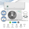 12,000 BTU 22 SEER2 Ductless Mini-Split Inverter Air Conditioner Heat Pump Full Set 110V E2918
