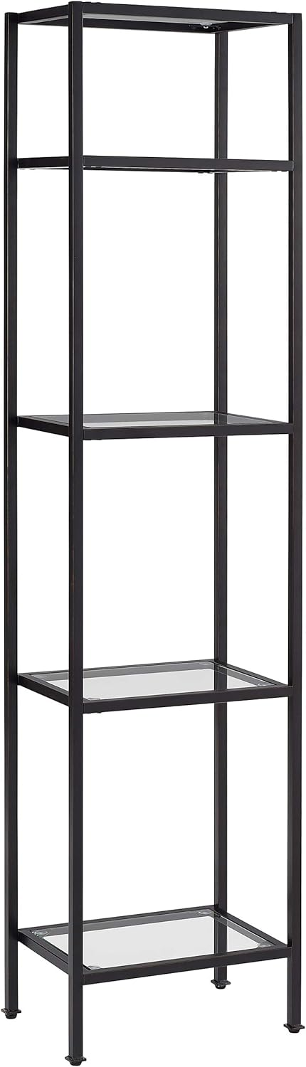 Gold and Glass Bookcase J8815