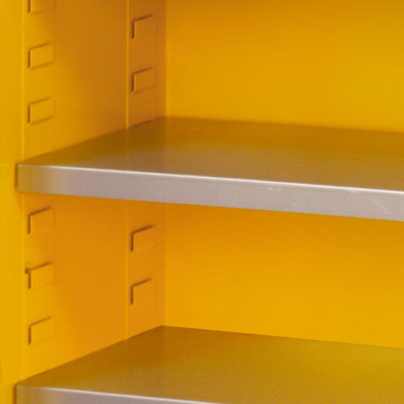 Yellow Steel Freestanding Garage Cabinet X8920