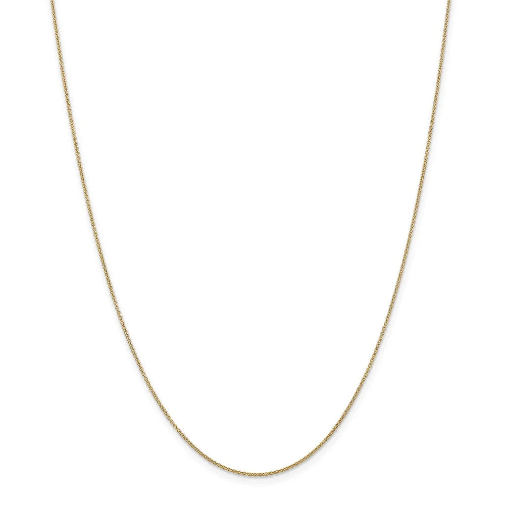 14k Yellow Gold Small Script Initial W Necklace G41461