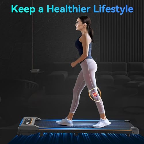 Portable Under Desk Treadmill with Remote Control and LED Display K3289