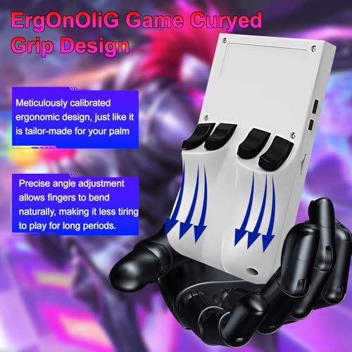 Retro Handheld Game Console, 4-inch IPS Screen, 64GB TF Card, Black Z4685
