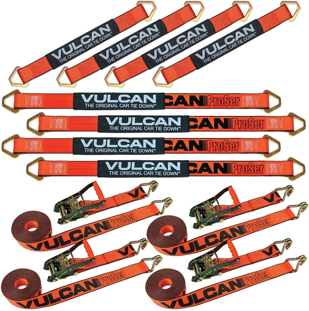 Axle Strap Tie Down Kit with Wire Hook Ratchet Straps C244
